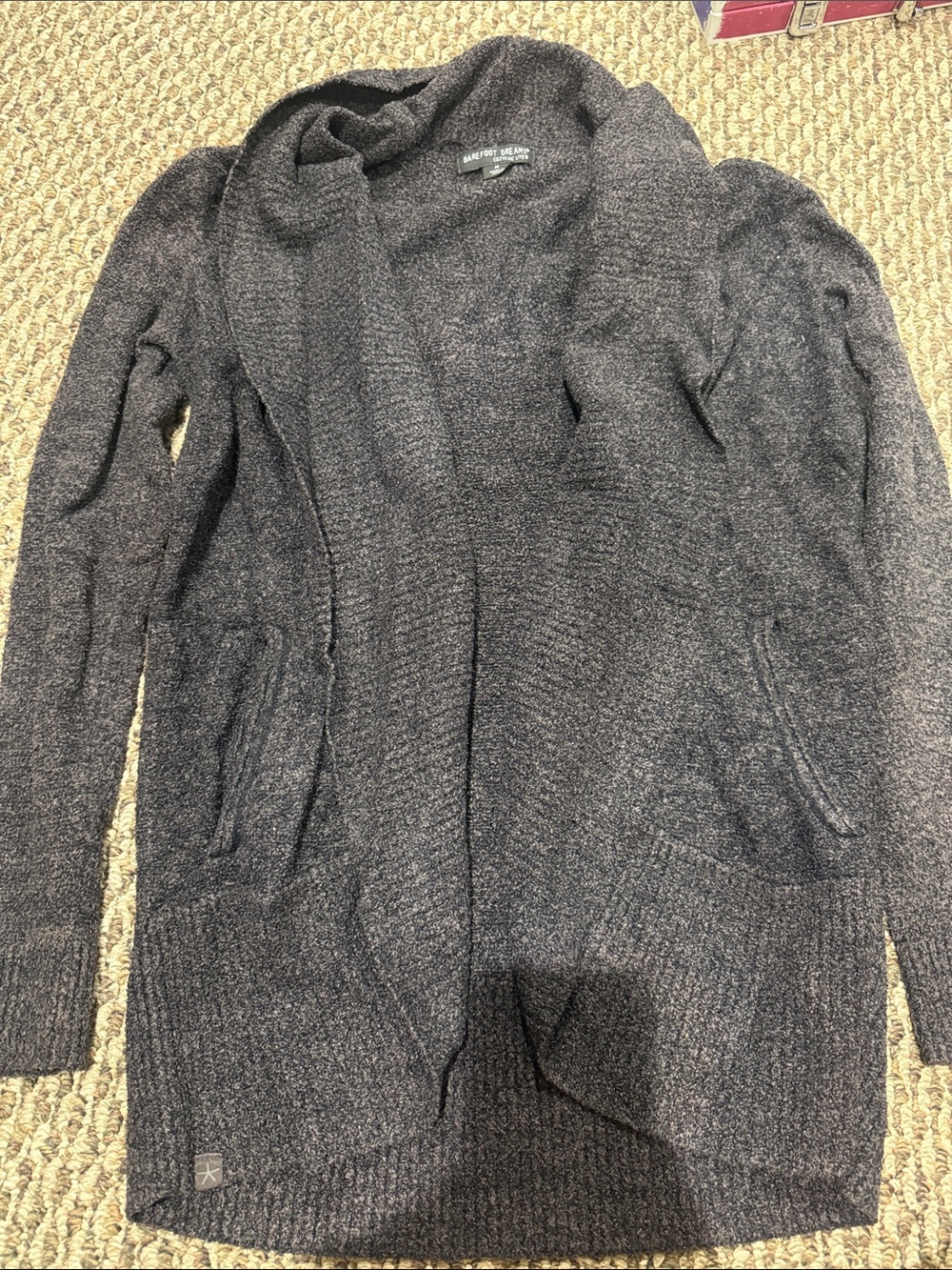 Barefoot Dreams Charcoal Gray Open-Front Women's Cardigan